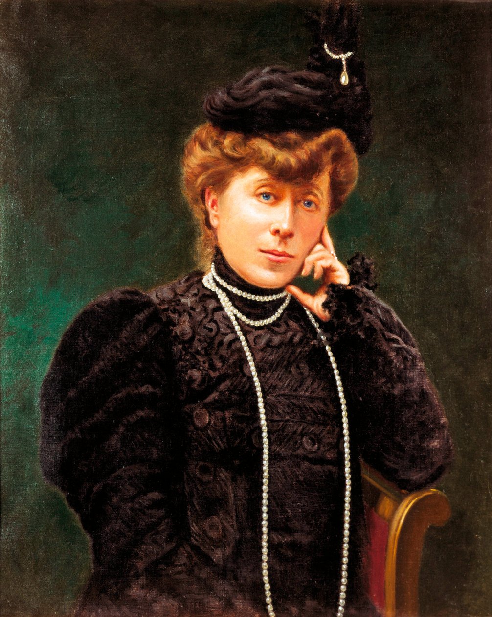 Portrét vévodkyně Maria del Carmen Villahermosa (1815-1905). Anonymní malování. Konec 19. století. od Spanish School