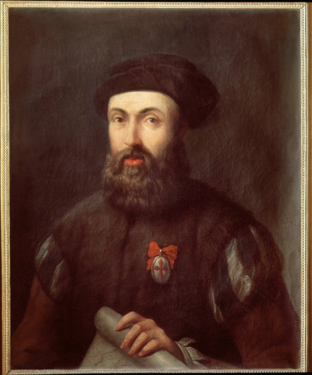 Portrét portugalského mořeplavce a průzkumníka Ferdinanda Magellana od Spanish School