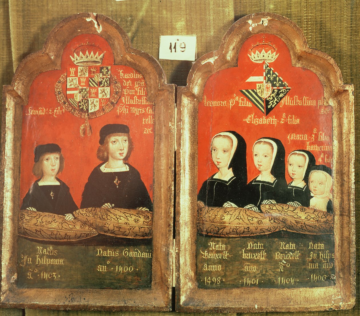 Portréty dětí Filipa I. (1478-1506) Hezký a Joanna 