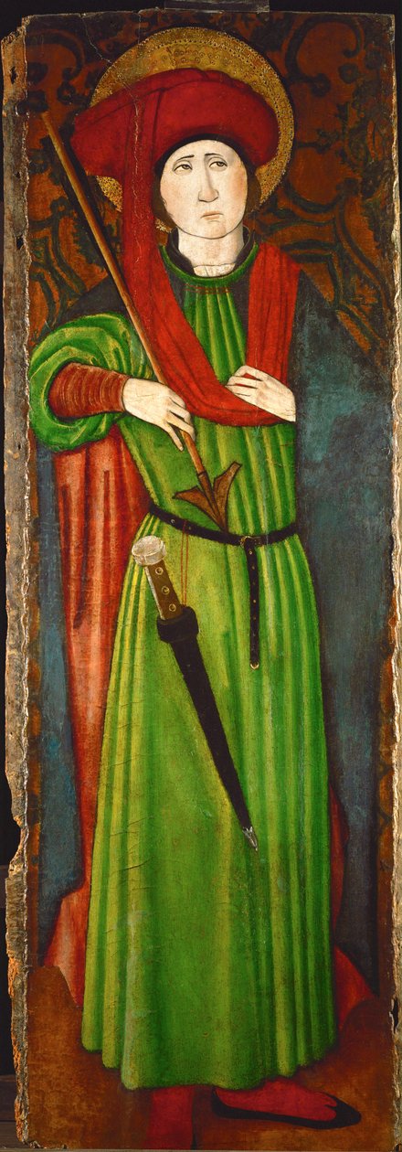 Svatý Šebestián (olej na dřevě) od Spanish School