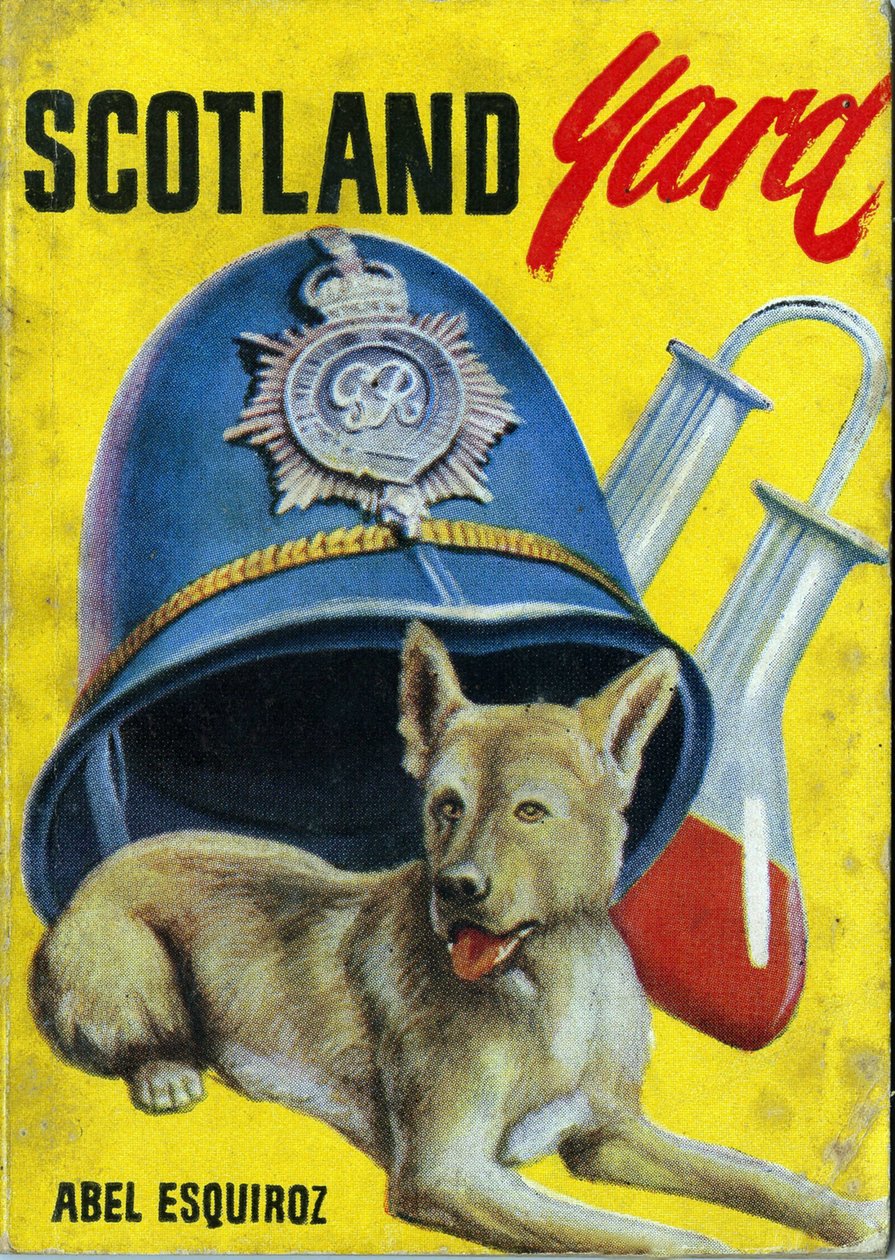 Scotland Yard, od Abela Esquiroze, vydání má pedagogický a oblíbený cíl. Obálka, 20. století od Spanish School