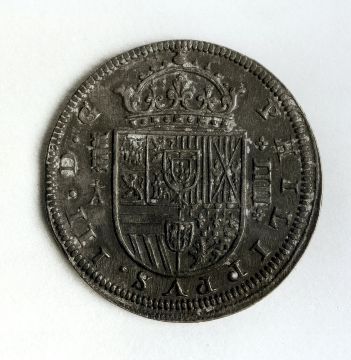 Stříbrná korunová mince čtyř realů z doby vlády Filipa III. Španělského a Portugalska (1578-1621) (stříbrná) od Spanish School