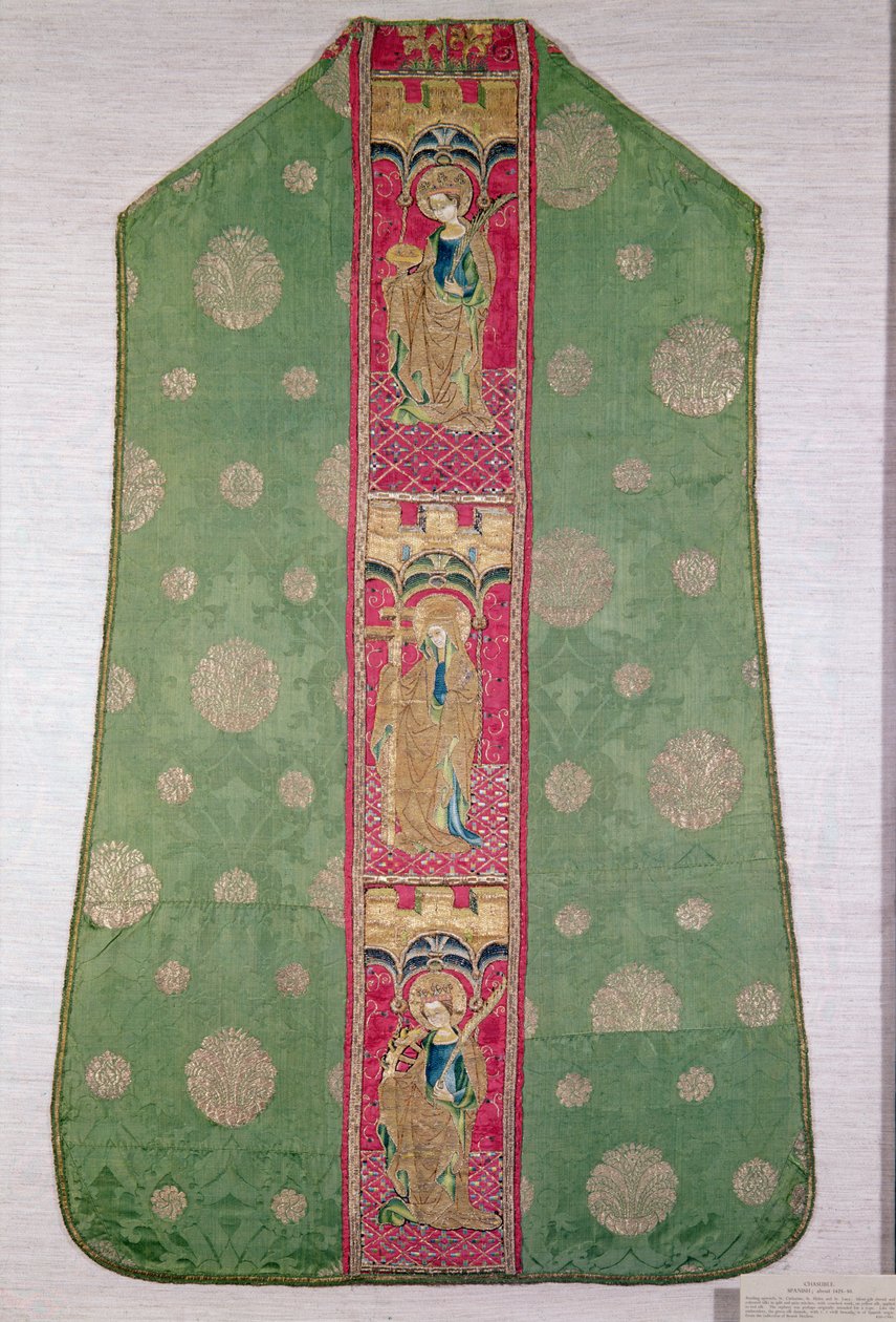 Španělský ornát, cca 1425-50 (vyšívané hedvábí) od Spanish School