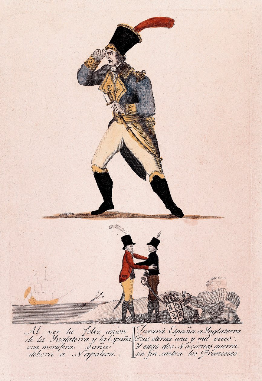 Španělská válka za nezávislost: Napoleon čelí alianci mezi Španělskem a Anglií od Spanish School