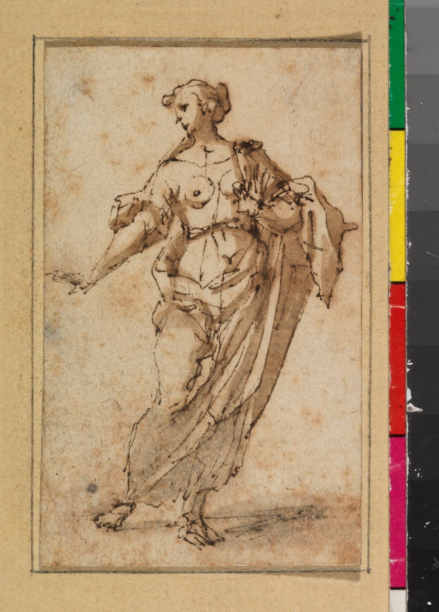 Žena vestoje, 1675-99 od Spanish School