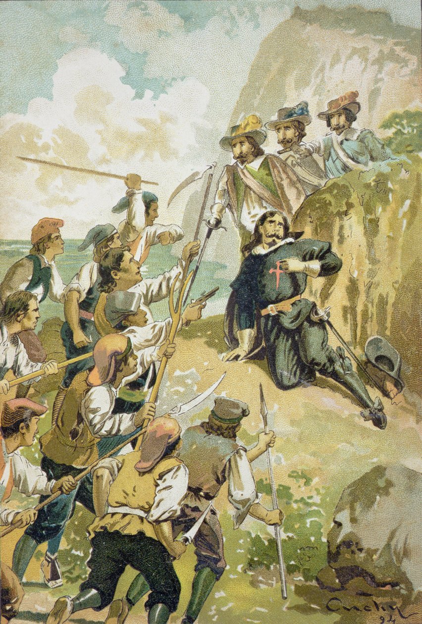 Krvavý korpus, 1894 (barevné lito) od Spanish School