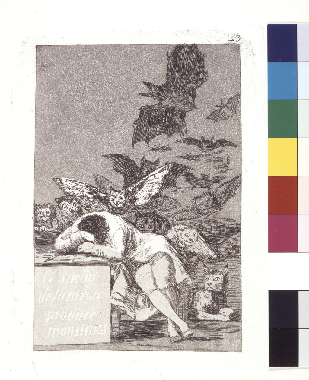 The Sleep Of Reason produkuje monstra (lept a akvatinta) od Spanish School