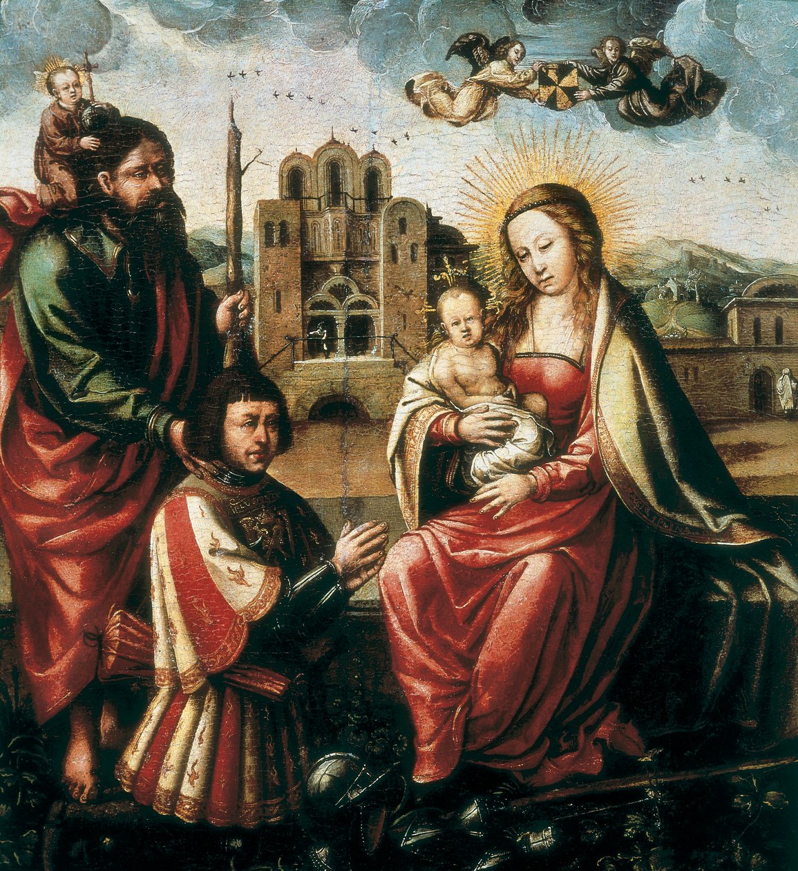 Panna Kryštofa Kolumba (Christopher Columbus, Cristoforo Colombo od Spanish School