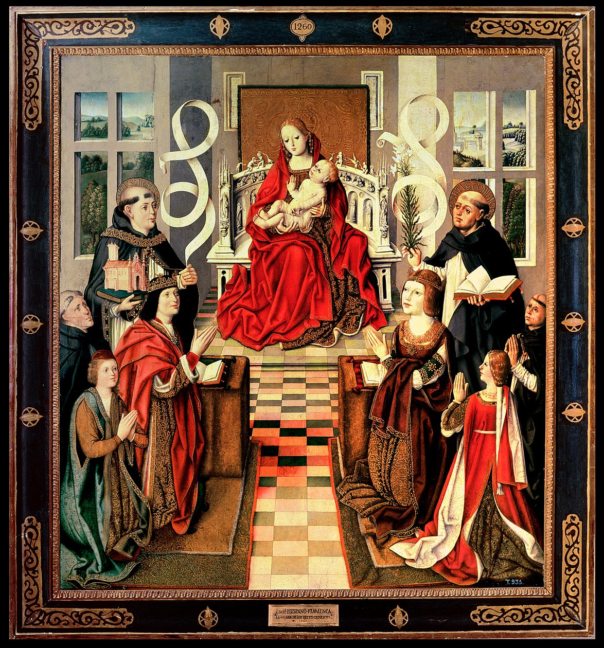 Panna katolických králů, kolem roku 1490 (olej na panelu) (podrobnosti viz 161527 a 3947) od Spanish School