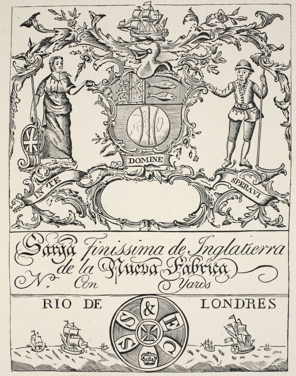 Obchodní značka společnosti South Sea Company od Spanish School