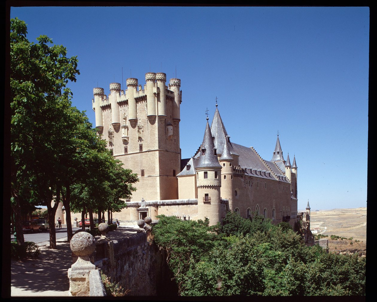 Pohled na alcazar od Spanish School