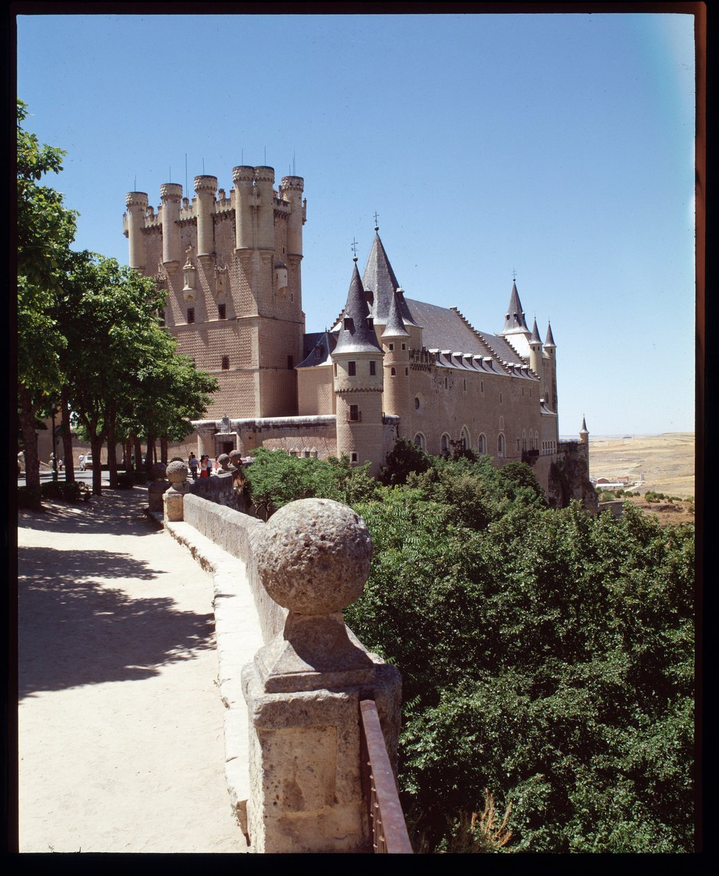 Pohled na alcazar od Spanish School