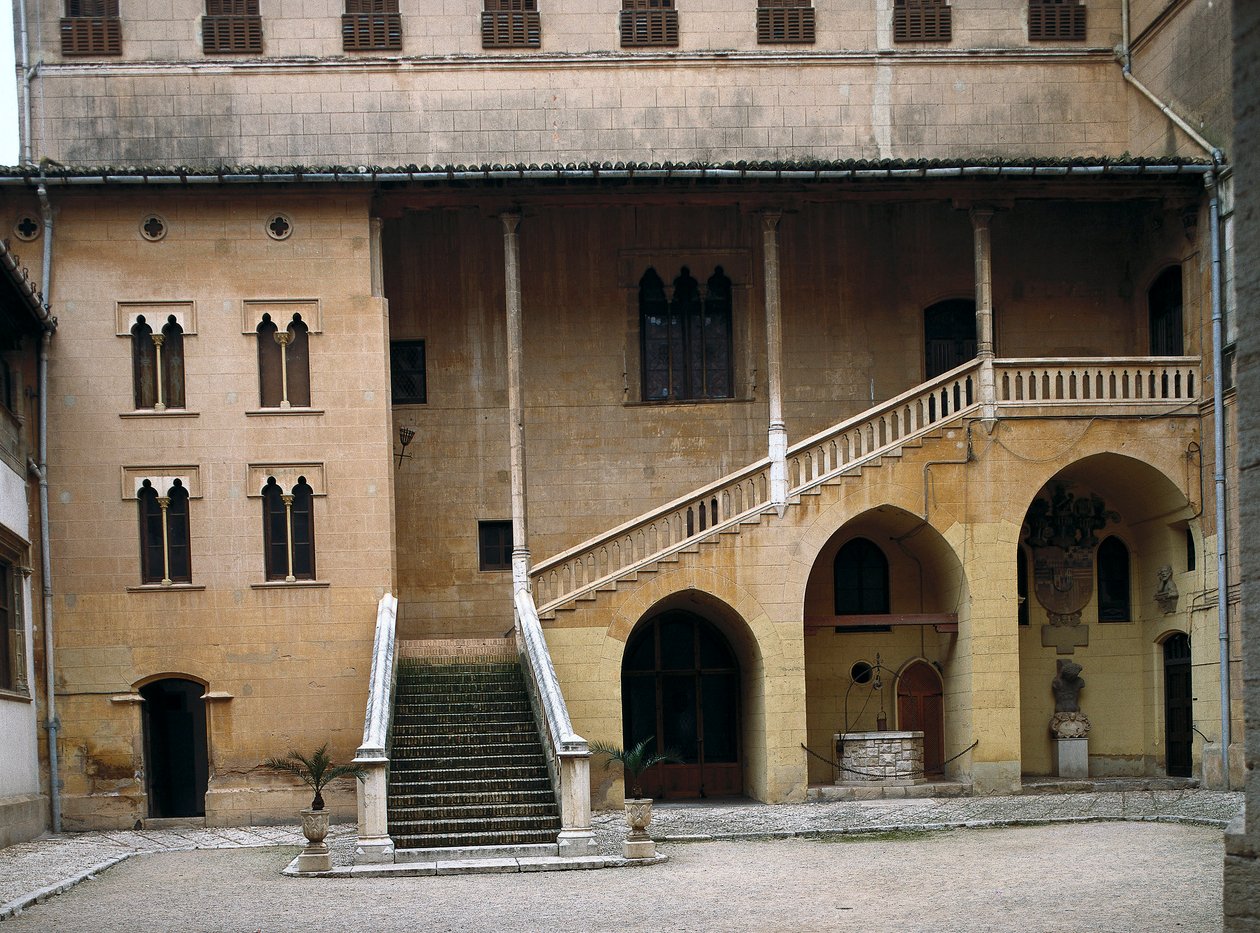 Pohled na vévodský palác Francois Borgia, vévoda z Gandie (1510-1572). Gandia, Španělsko (foto) od Spanish School