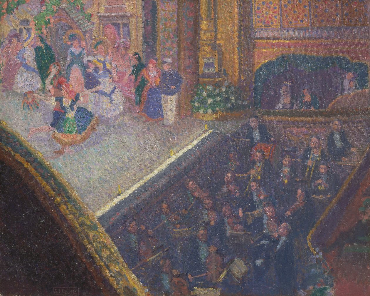 Baletní scéna z Na písku od Spencer Frederick Gore