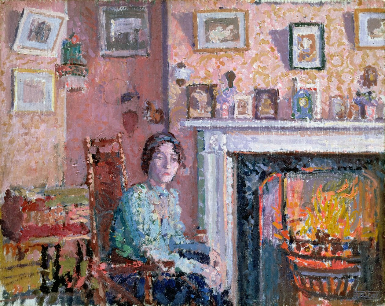 Interiér, Mornington Crescent, 1910 od Spencer Frederick Gore