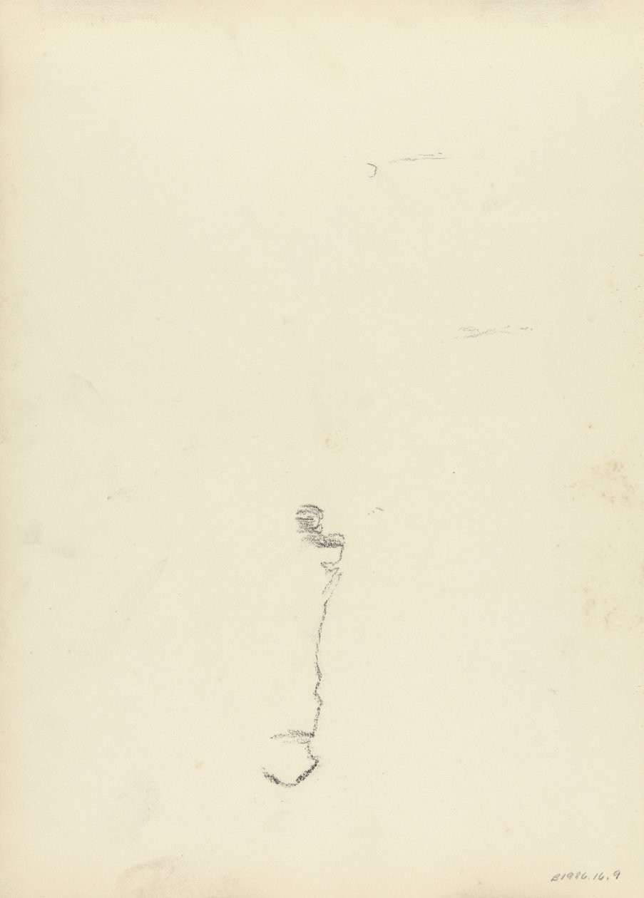 Studie pro jeskyni Zlatého tele (grafit) (viz 265077 pro recto) od Spencer Frederick Gore