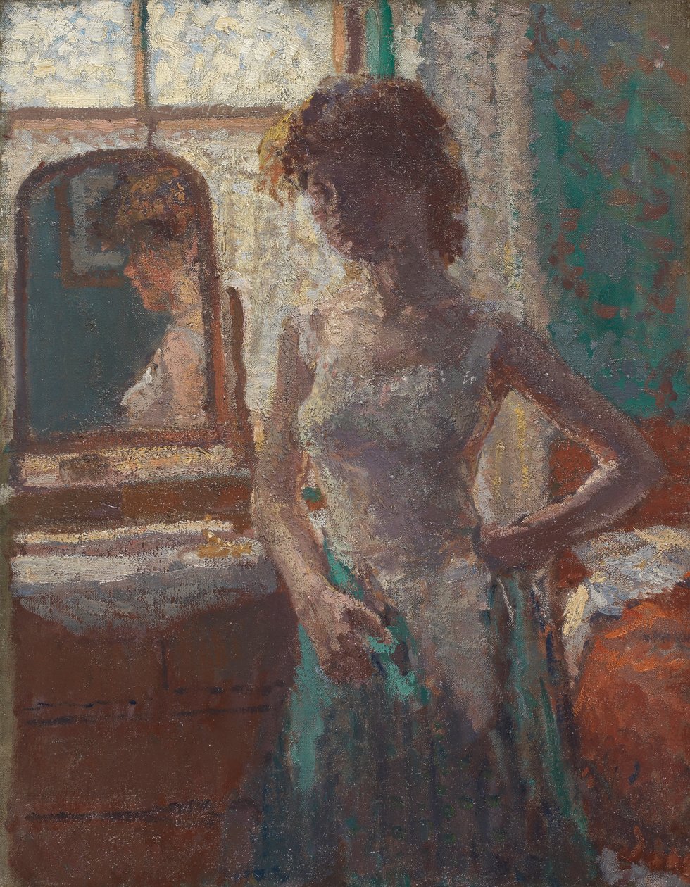 Zelené šaty, 1908-09 od Spencer Frederick Gore