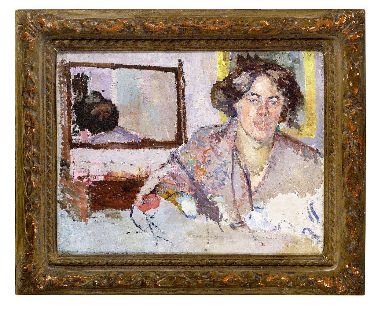 Žena před zrcadlem od Spencer Frederick Gore