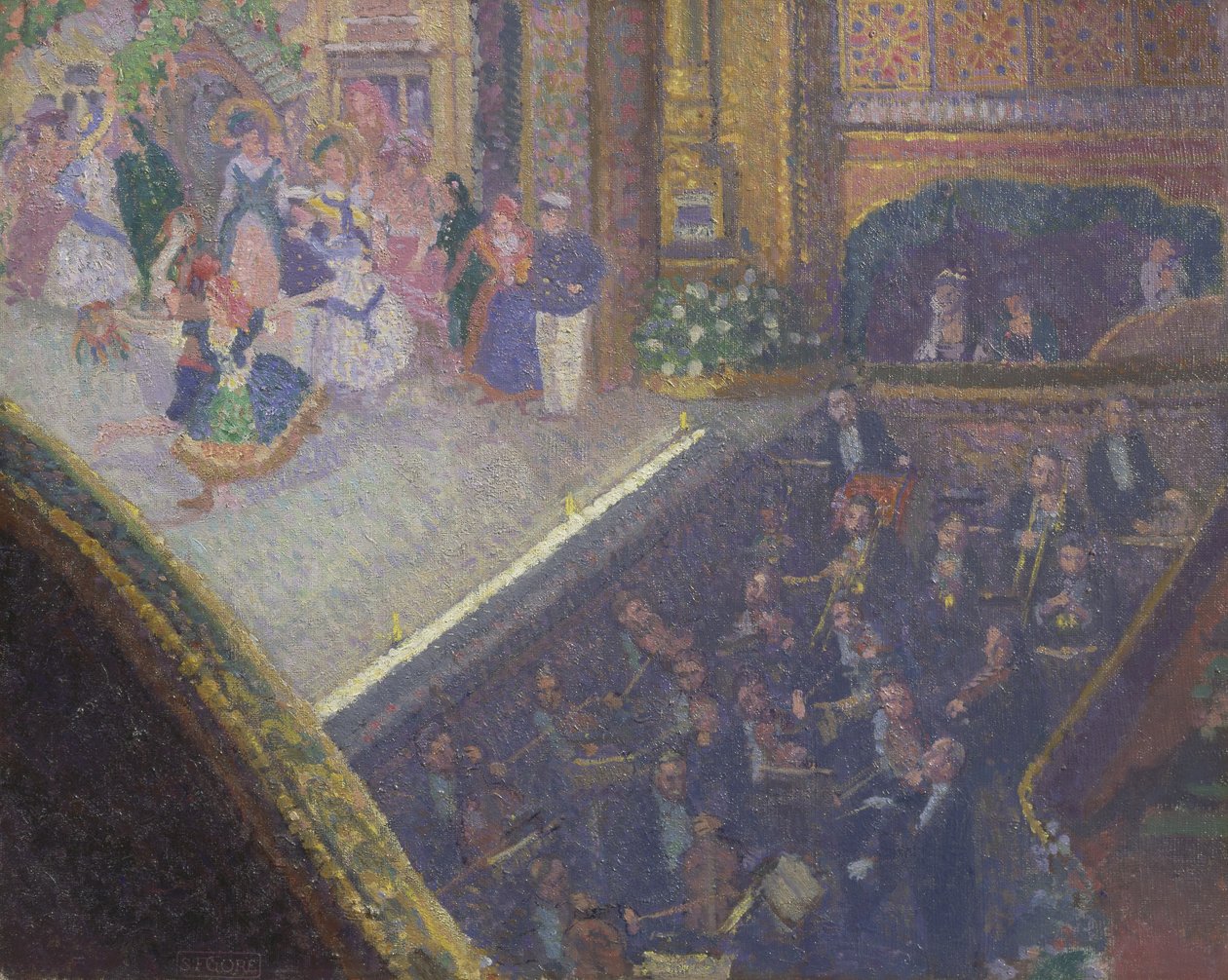 Baletní scéna z filmu „Na píscích“ od Spencer Frederick Gore