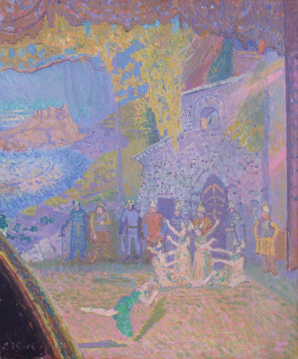 Tanec ducha Irska, Alhambra Music Hall, 1910 od Spencer Frederick Gore