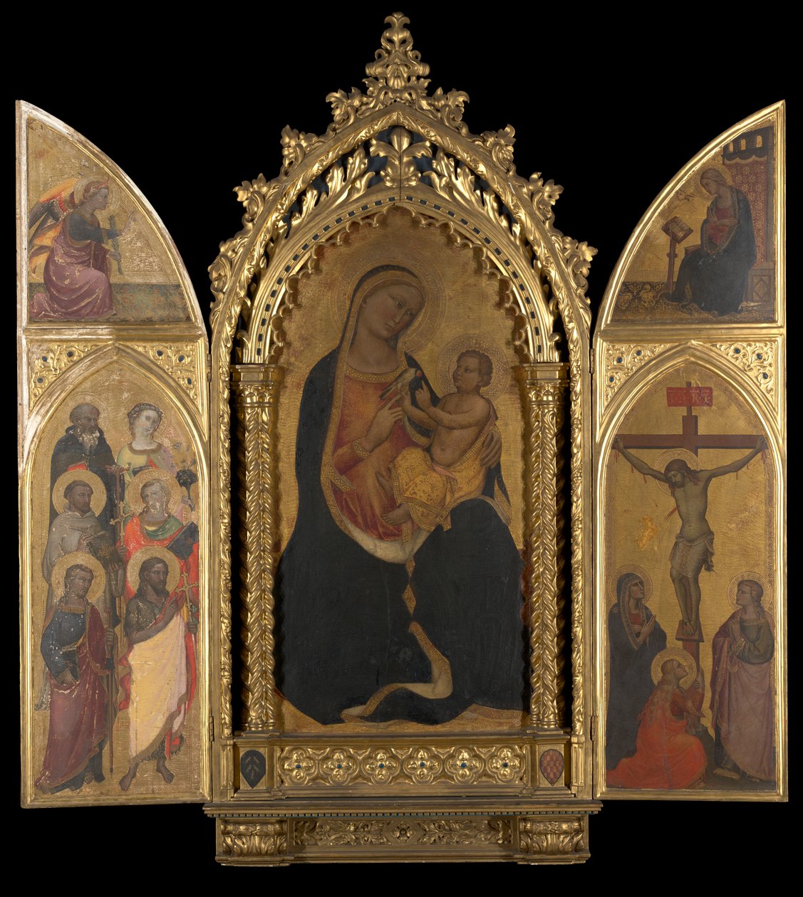 Ukřižování s Pannou Zvěstovatelkou od Spinello Aretino