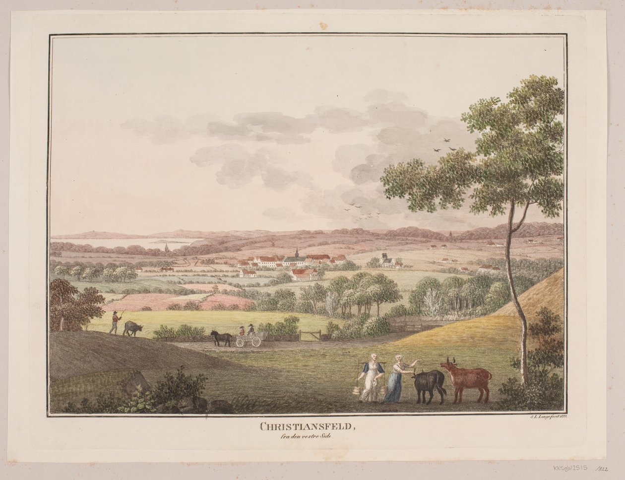Christiansfeld, ze západní strany od Søren L. Lange