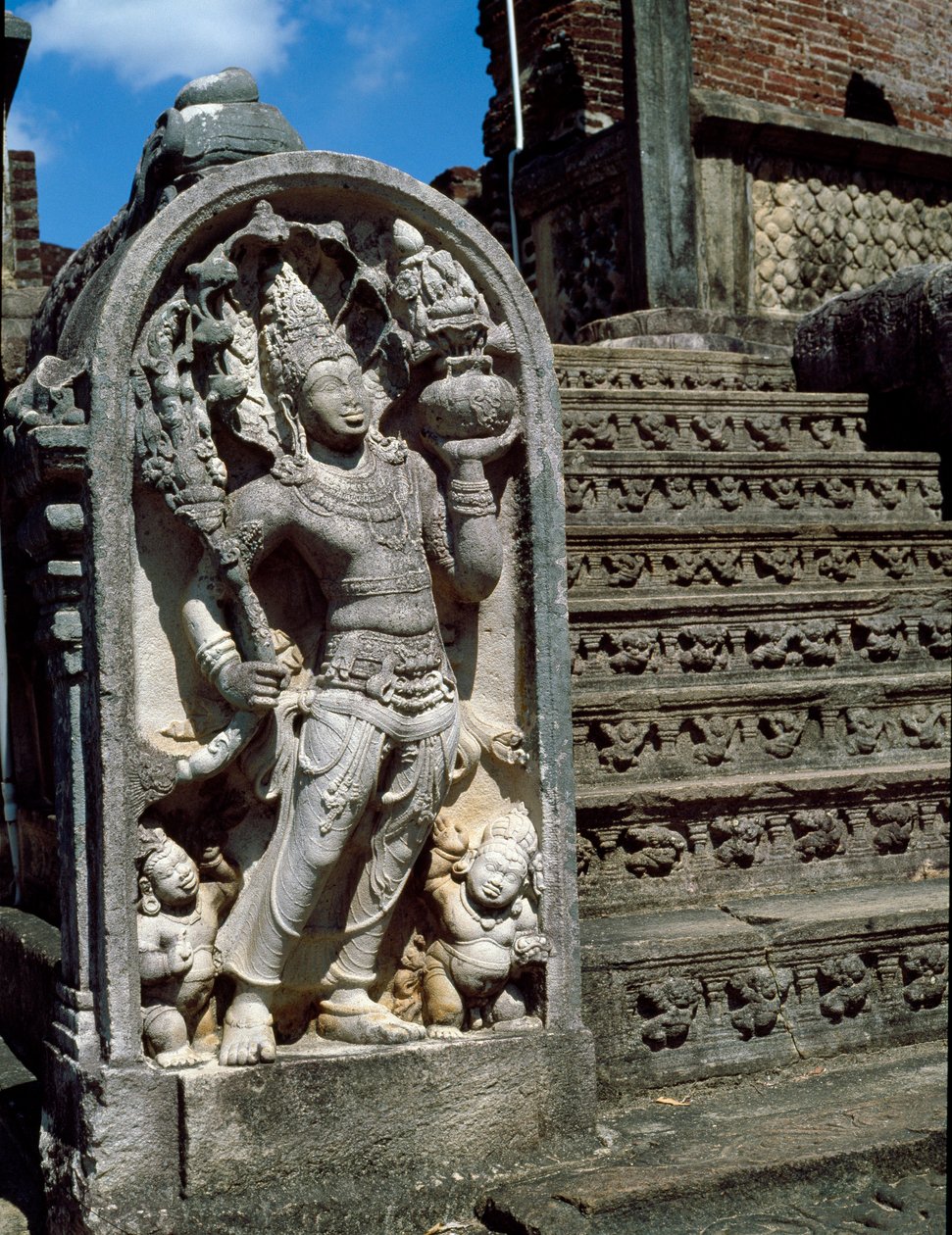 Vchod do buddhistického chrámu od Sri Lankan