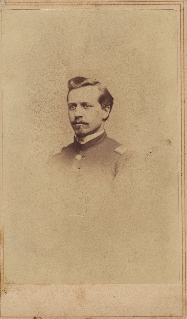 Otto C. Lademann, kapitán, rota F, 3. pluk pěchoty Missouri dobrovolníci (unie) od St. Louis Hoelke and Benecke