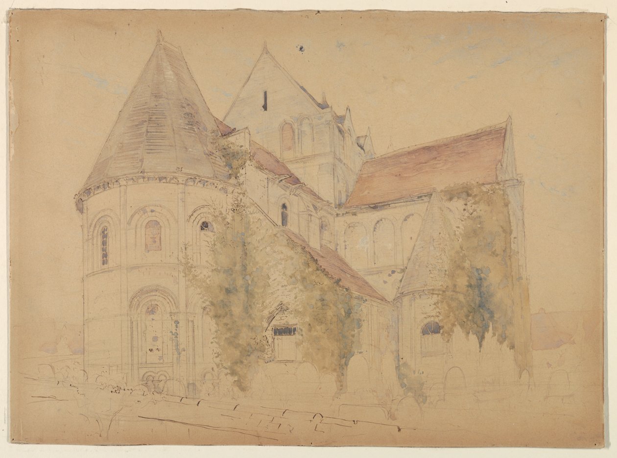 Náčrt kostela svatého Mikuláše, Caen, Francie od Stanford White
