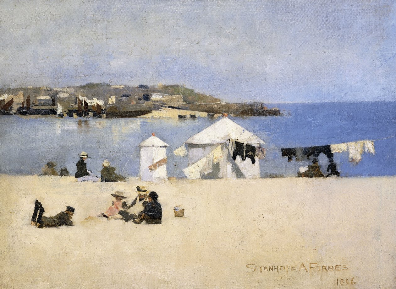 Děti na pláži, St. Ives od Stanhope Alexander Forbes