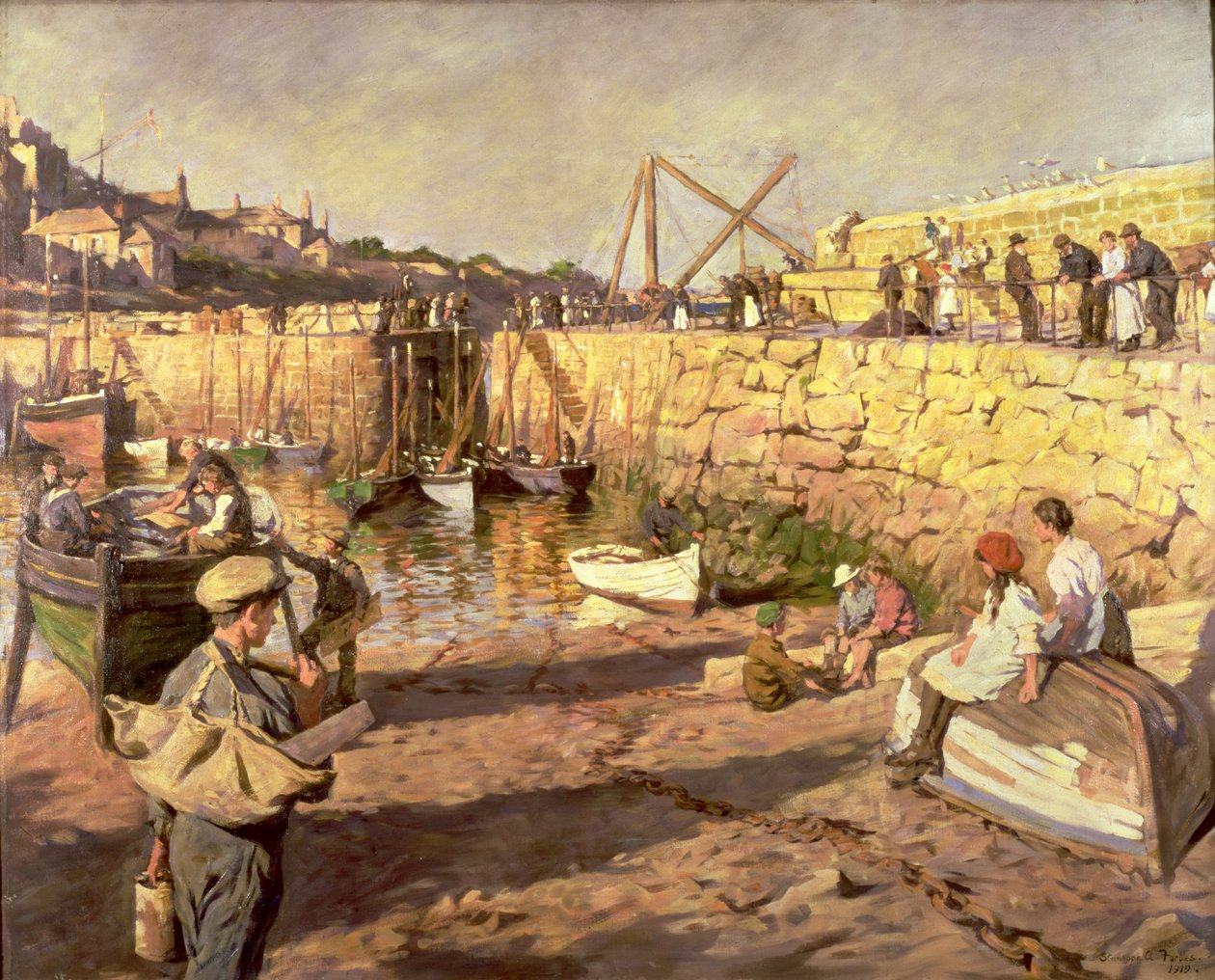 Vybavení, Mousehole Harbor od Stanhope Alexander Forbes