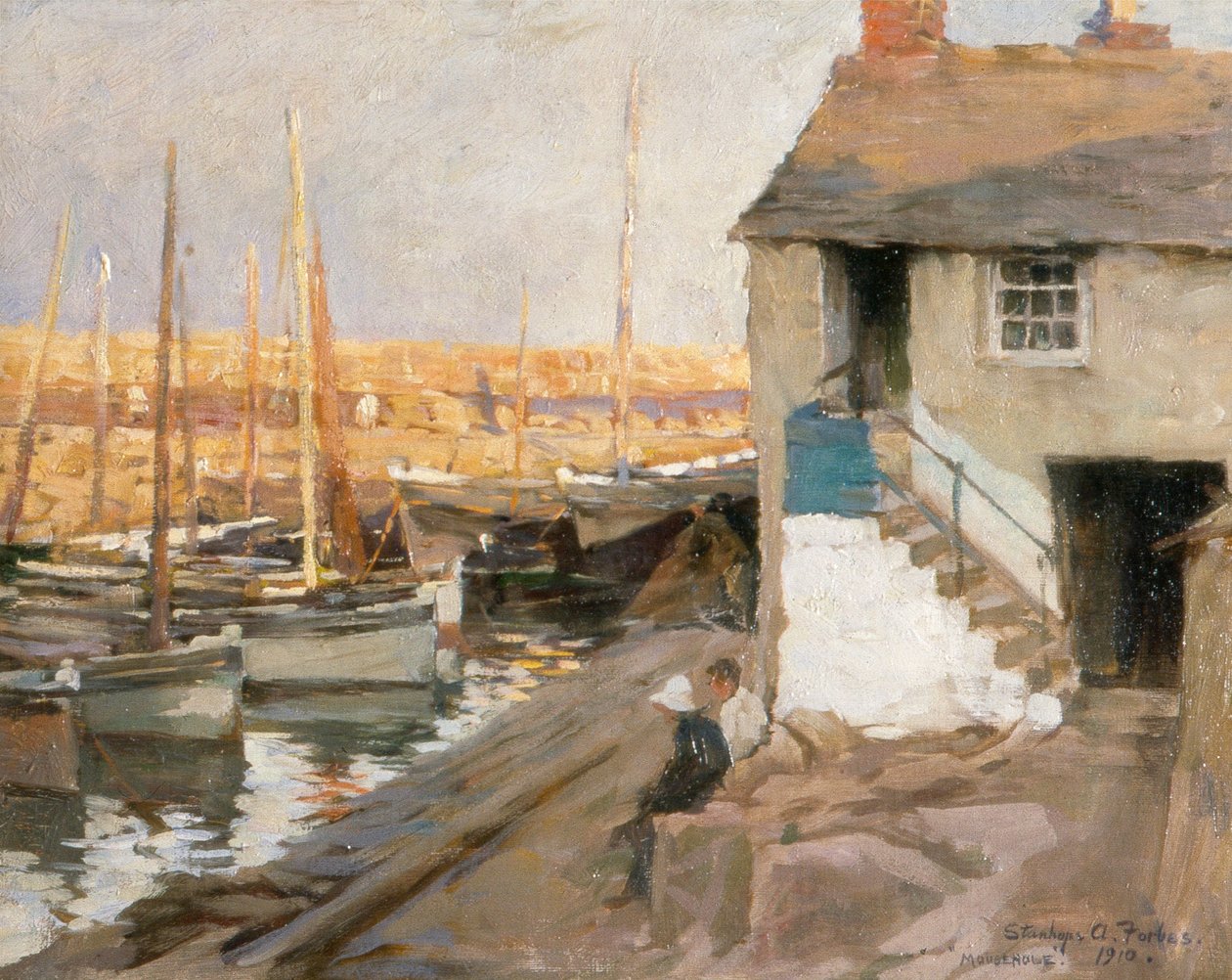 Přístav Mousehole od Stanhope Alexander Forbes