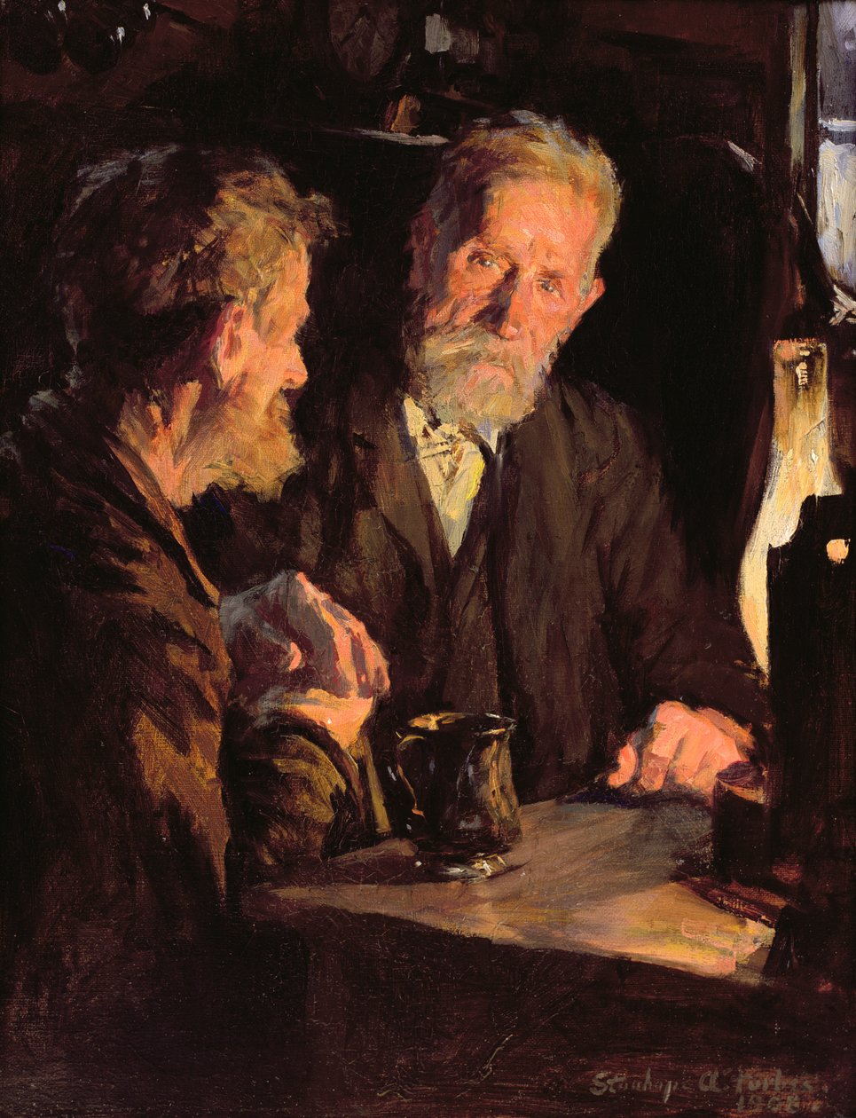 Old Cronies (olej na plátně) od Stanhope Alexander Forbes