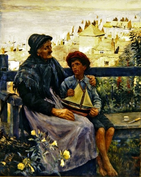 Syn moře (olej na plátně) od Stanhope Alexander Forbes
