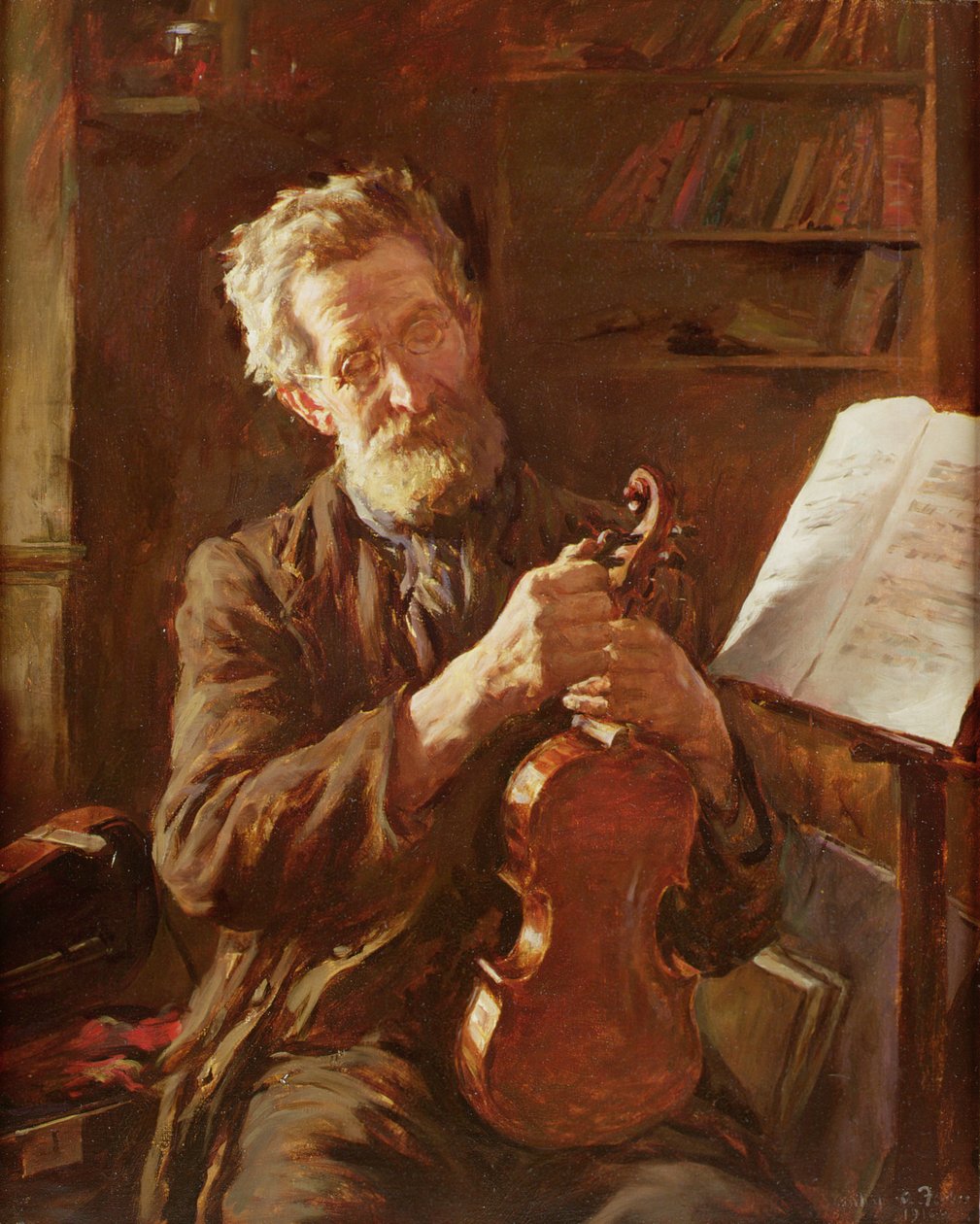 E-String (olej na plátně) od Stanhope Alexander Forbes
