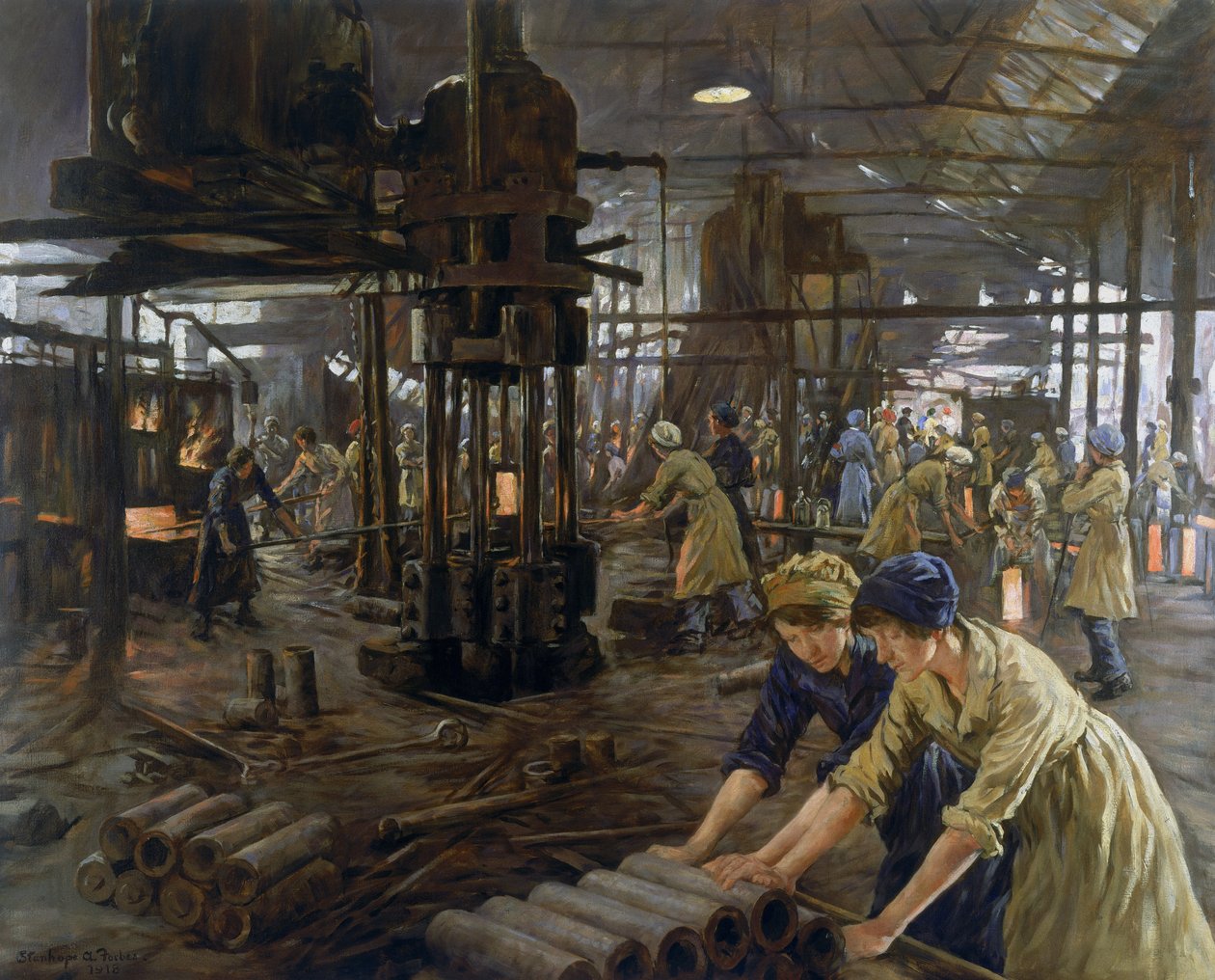 The Munition Girls, 1918 od Stanhope Alexander Forbes