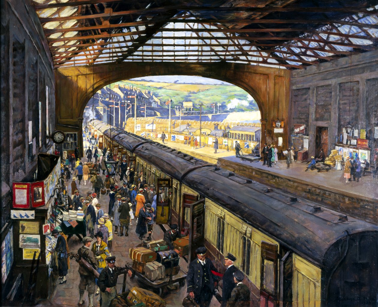Terminus, Penzance Station, Cornwall od Stanhope Alexander Forbes