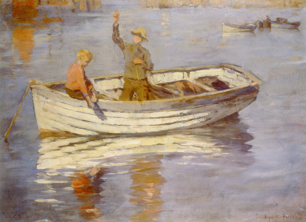 Mladí rybáři (olej) od Stanhope Alexander Forbes