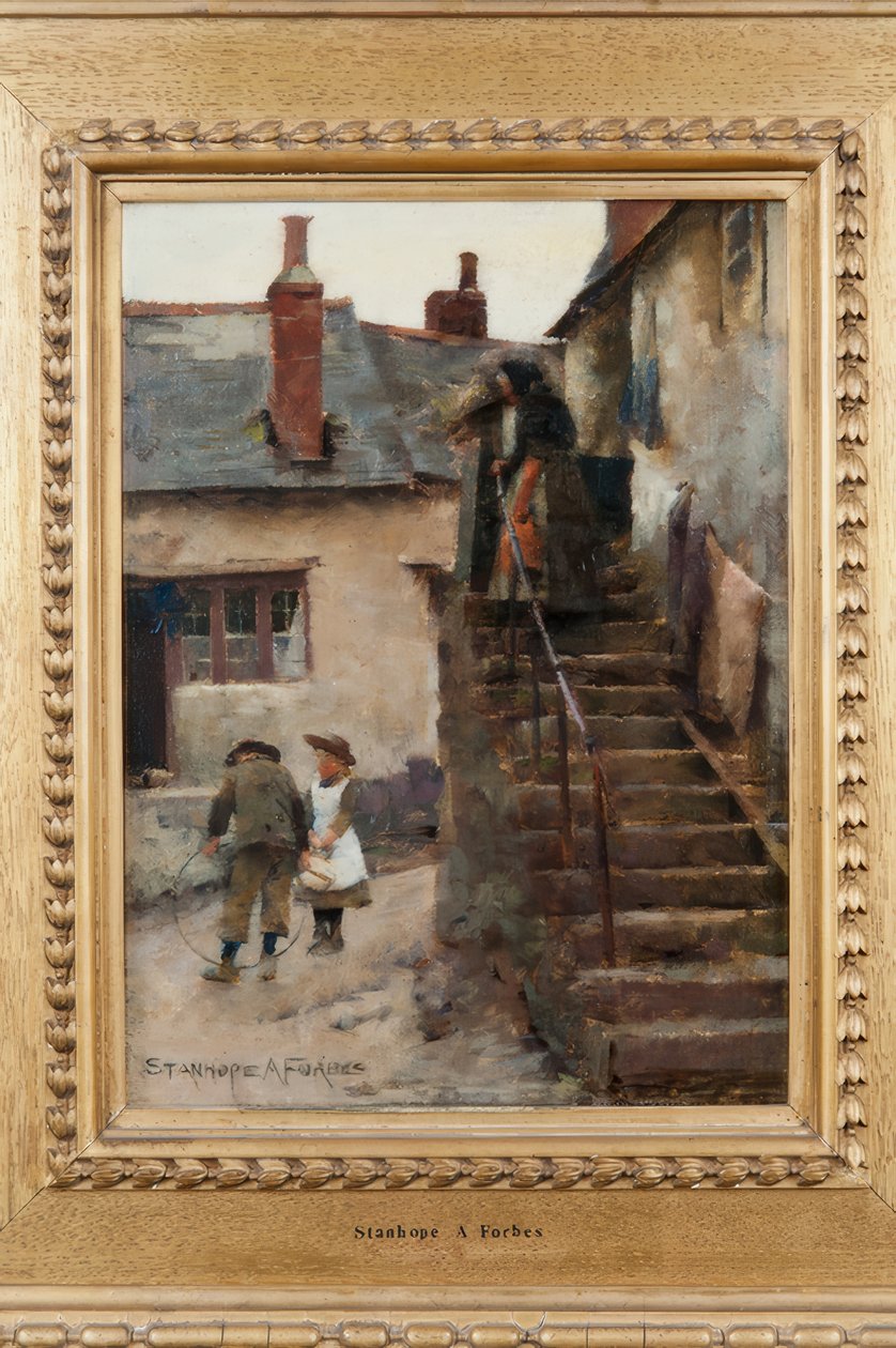 DĚTI V NEWLYNSKÉ ULICI od Stanhope Forbes