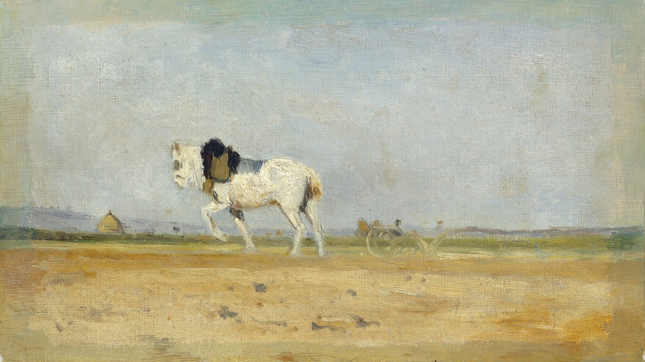 Pluhový kůň na poli, 18701874. od Stanislas Lepine
