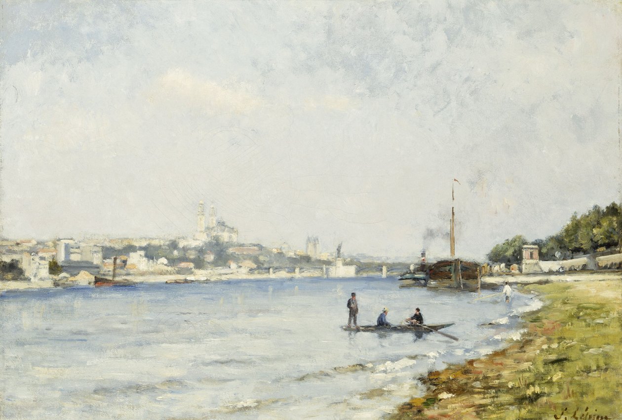Seina v Passy, asi 1880 (olej na plátně) od Stanislas Victor Edouard Lepine