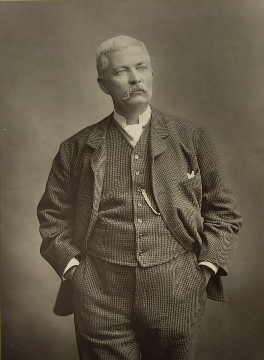 Sir Henry Morton Stanley (1841-1904), cestovatel, portrétní fotografie od Stanislaus Walery