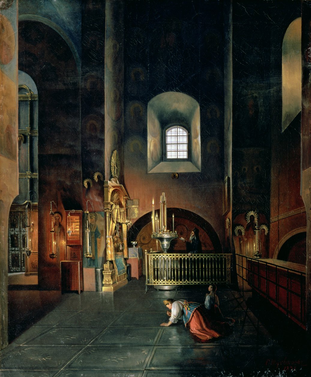 V kostele, 1851 od Stanislav Joulianovitch Joukovski