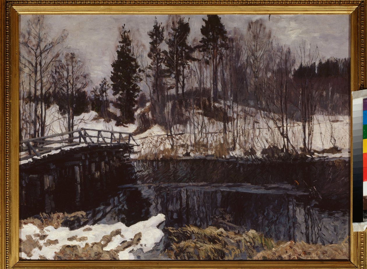 Jaro. Obraz Stanislava Yulianoviče Žukovského (1873-1944), olej na plátně. Ruské umění, počátek 20. století, secese, modernismus. Státní muzeum umění republiky Karelia, Petrozavodsk (Rusko). od Stanislav Joulianovitch Joukovski