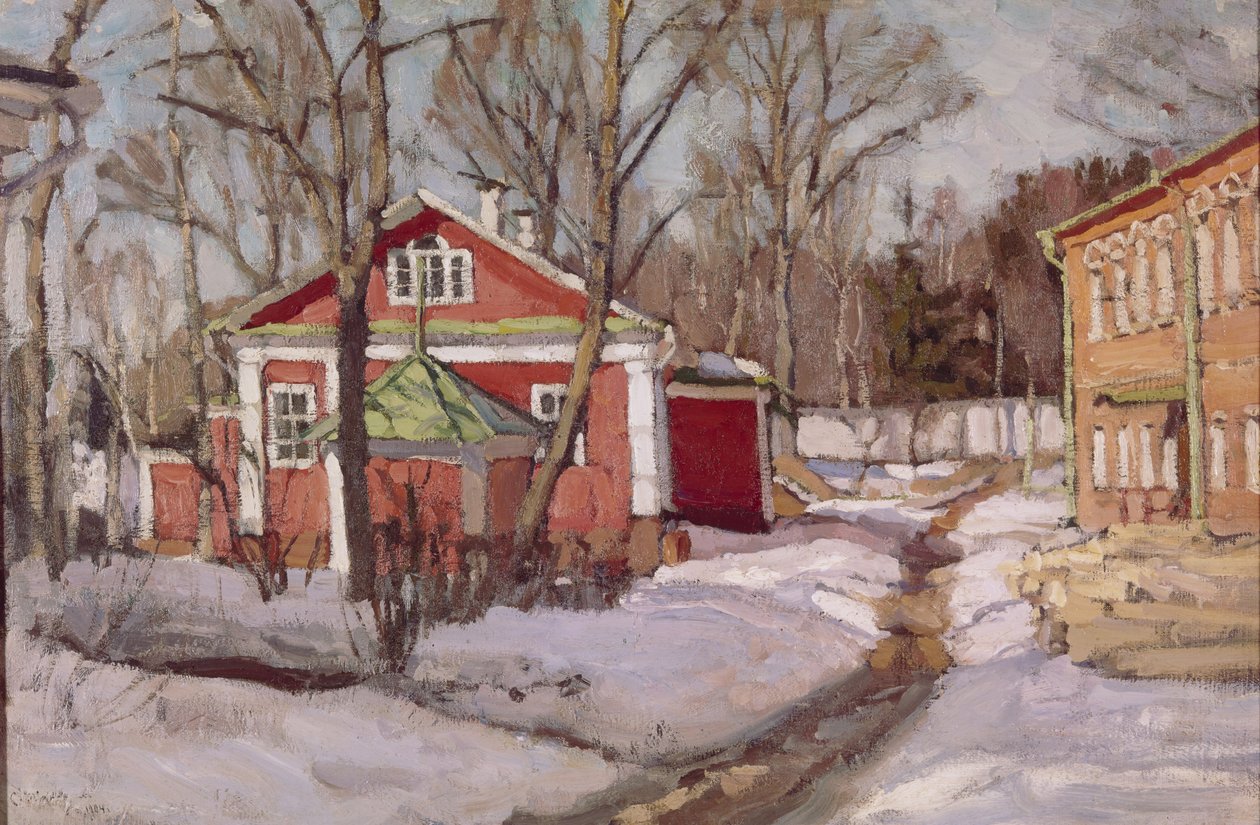 Country Estate v zimě, 1904 od Stanislav Julianovic Zukovskij