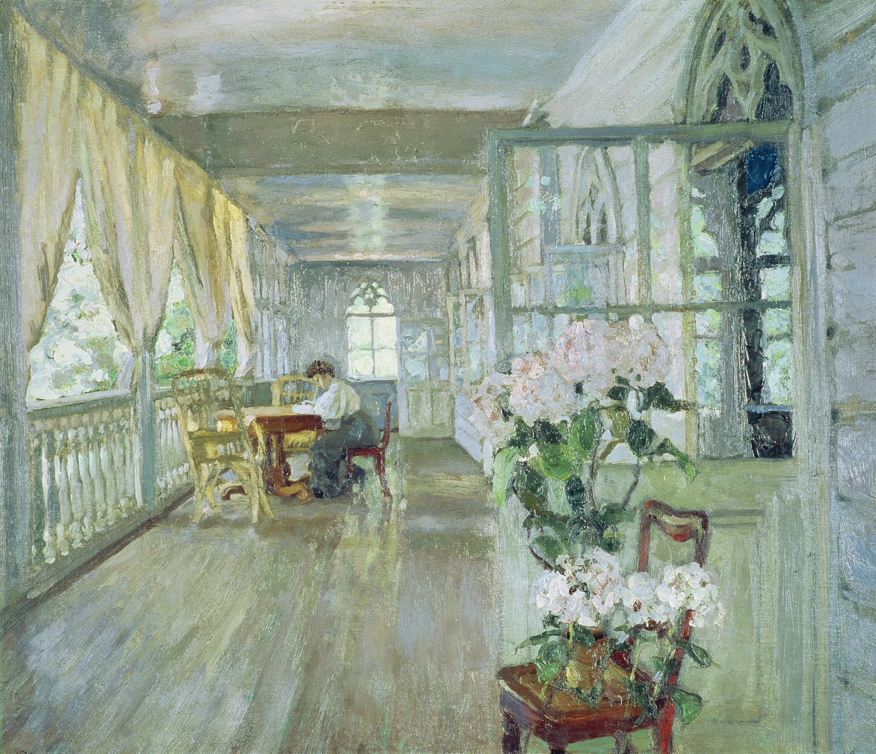 Manor House Terrace od Stanislav Julianovic Zukovskij