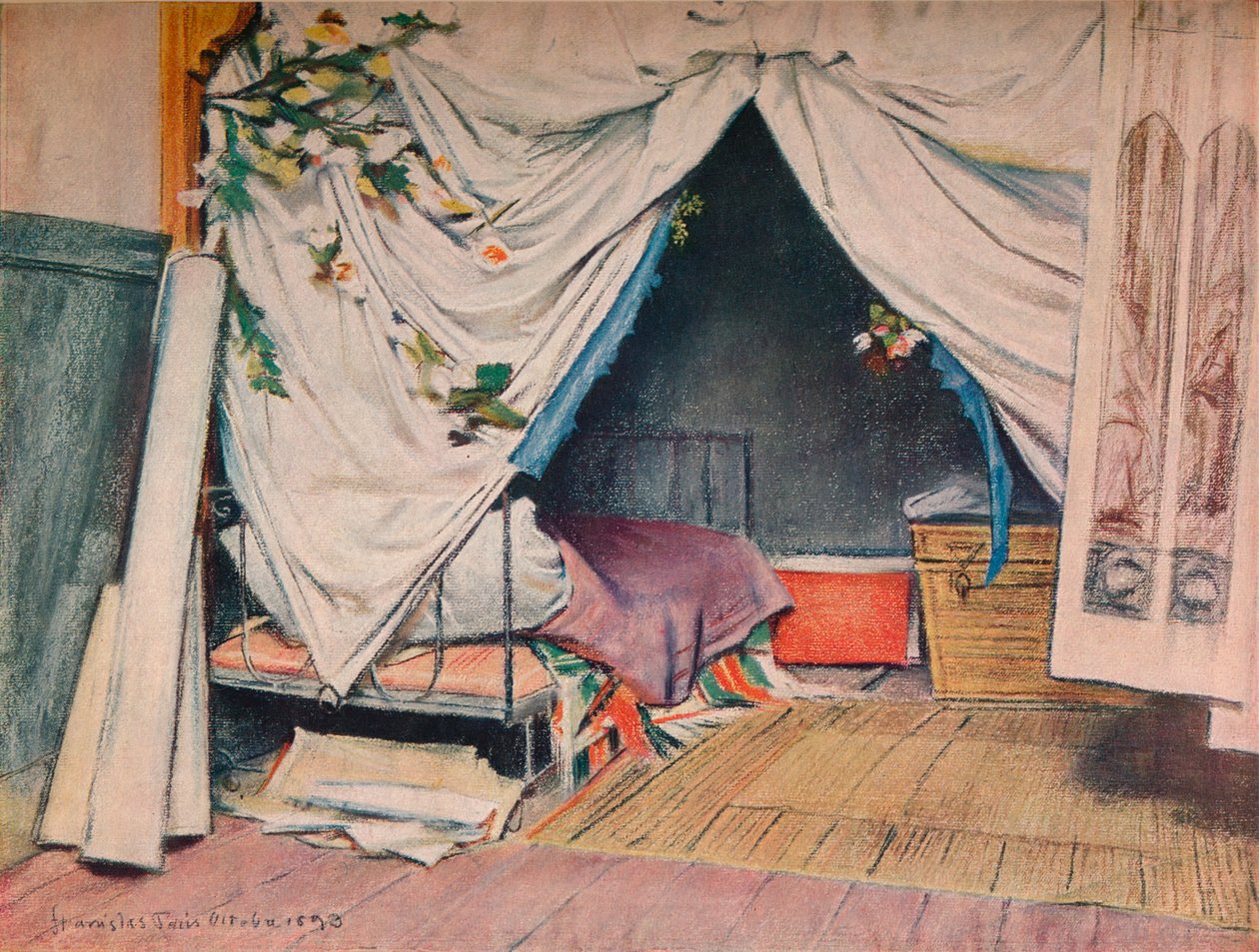 The Artists Paris Studio, 1893 od Stanislaw Wyspianski
