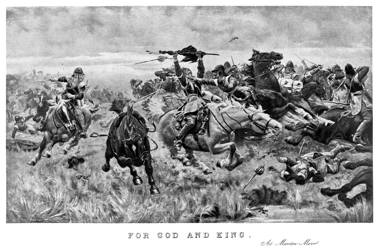 Pro Boha a krále, v Marston Moor, 1644, 1893. od Stanley Berkeley