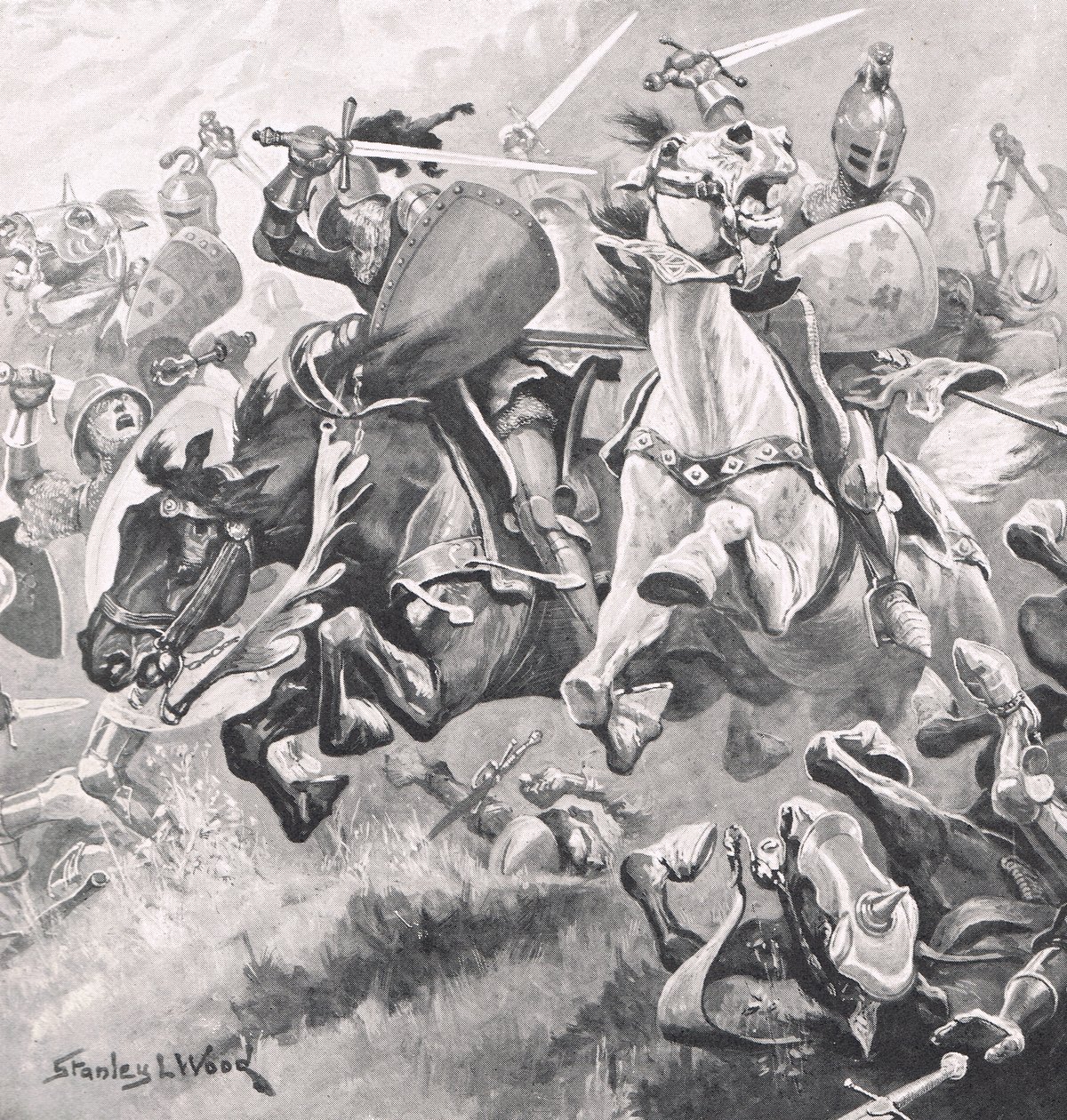 Bitva u Shrewsbury, 21. července 1403, ilustrace z 