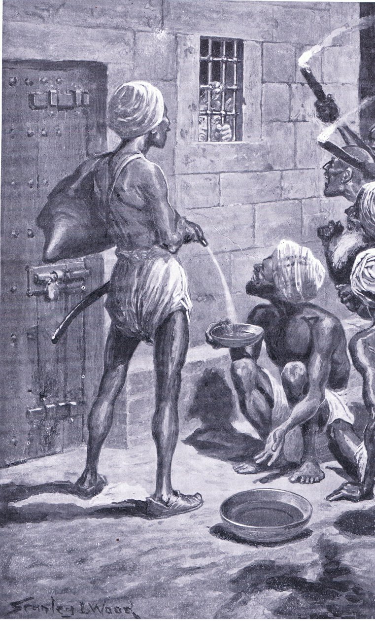 Černá díra v Kalkatě (1866-1928) (litho) od Stanley L. Wood